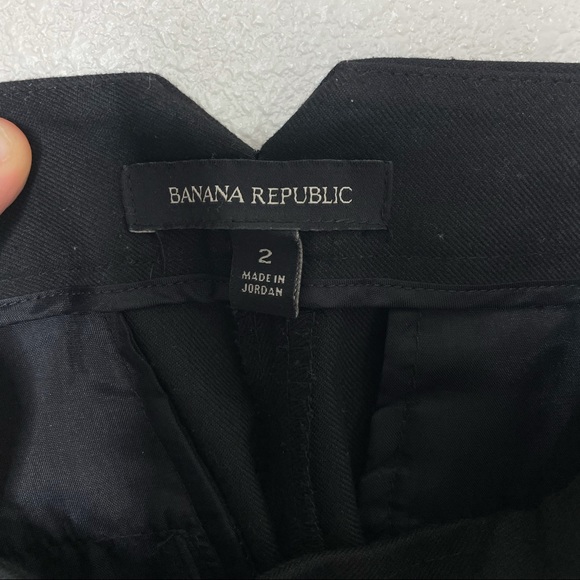 Banana Republic Logan Pants Size 2 Black Slacks Professional Business Pants - Picture 6 of 8